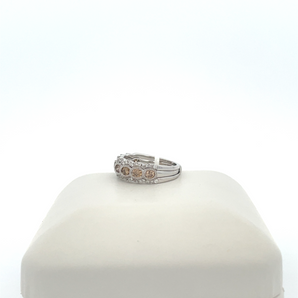 14k White Gold Chocolate Diamond Band