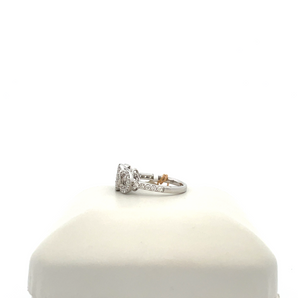 14k White Gold Engagement Ring