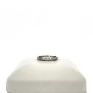 14k White Gold Band with .28ctw Round Diamonds