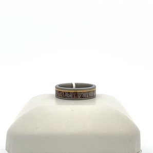 Men's 6mm Cobalt Ring with Pattern Center