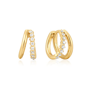 Silver and Gold Plated Earring