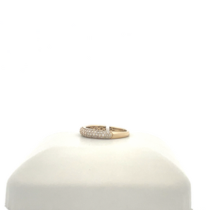 Lady's 14k Yellow Gold Band with .50ctw Round Diamonds