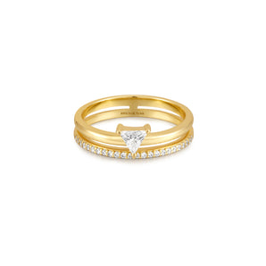 Silver and Gold Plated Ring