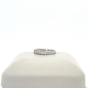 Lady's 14k White Gold Band with .75ctw Round Diamonds