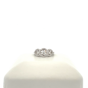 14k White Gold Engagement Ring