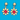 Gold Plated July Daisy Dangling Earrings