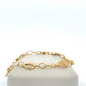 14k Yellow Gold Twisted Bracelet