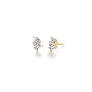 Silver and Gold Plated Earring