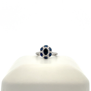 14k White Gold Sapphire Ring