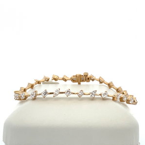 Lady's 14k Yellow Gold Tennis Bracelet