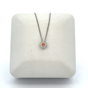 Sterling Silver Birthstone Necklace - November