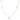 14kt Yellow Gold Four-Leaf and Stone Design Necklace