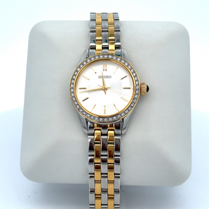 Women's SEIKO Watch with White Dial