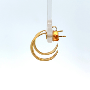 Silver and Gold Plated Earring