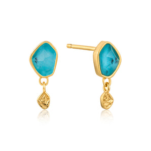 Silver and Gold Plated Earring