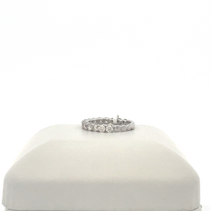 Lady's 14k White Gold Band with 1.00ctw Round Diamonds
