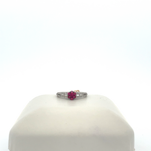 14k White Gold Ruby Ring