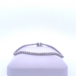 10k White Gold Tennis Bracelet