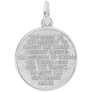Sterling Silver Serenity Prayer Charm