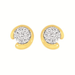 Silver and Gold Plated Earring