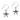 Sterling Silver Star Fishhook Earrings