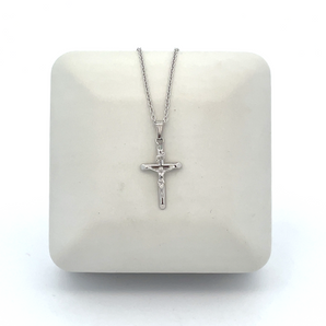 Kid's Sterling Silver Crucifix Necklace