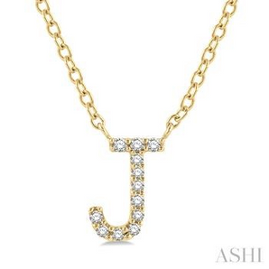 Lady's 10k Yellow Gold J Necklace