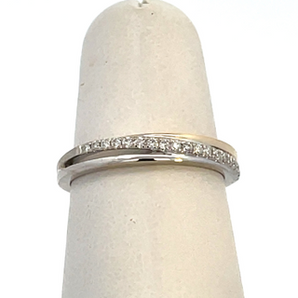 14KT White-Yellow Gold Fashion Diamond Ring  .13CTTW