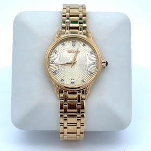 Women's SEIKO Watch with Champagne Dial