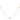 14kt Yellow Gold Four-Leaf and Stone Design Necklace
