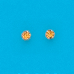 Gold Plated November Stud Earrings