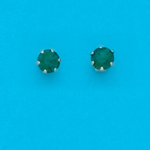 Gold Plated 4MM May Stud Earrings
