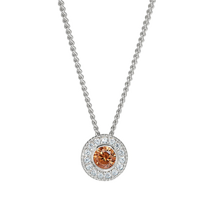 Sterling Silver Birthstone Necklace - November