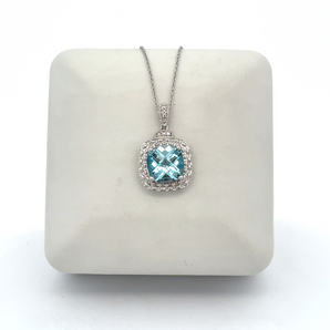 Sterling Silver Stone Necklace
