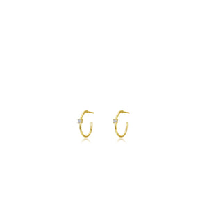 Silver and Gold Plated Earring