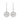 Silver and Gold Plated Earring