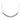 Lady's 14k White Gold Sapphire Necklace