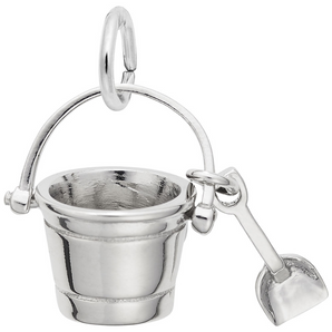 Sterling Silver Pail & Shovel Charm