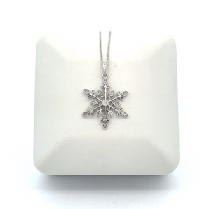 Sterling Silver Snowflake Necklace