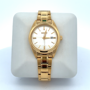 Women's SEIKO Watch with White Dial