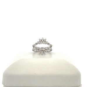 Lady's 14k White Gold Band Insert with .50ctw Round Diamonds