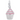 Sterling Silver Swirl Cupcake Charm - Pink