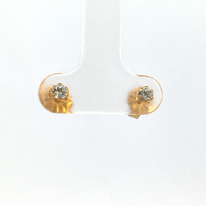 Gold Plated Aquamarine Stud Earrings