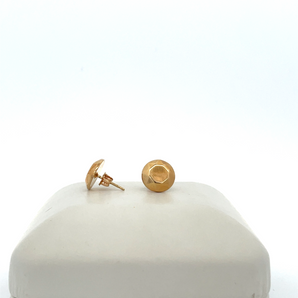 14k Yellow Gold Prism Earrings