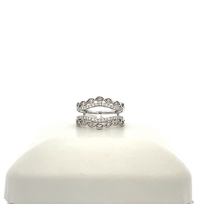 Lady's 14k White Gold Band Insert with .37ctw Round Diamonds