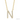 Lady's 10k Yellow Gold N Initial Necklace
