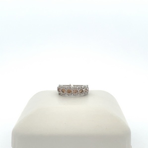 14k White Gold Chocolate Diamond Band