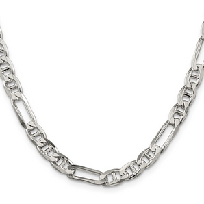 Sterling Silver Figaro Anchor Chain