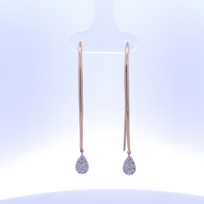 14k Yellow Gold Drop Earrings
