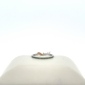 18k White Gold Emerald Ring
